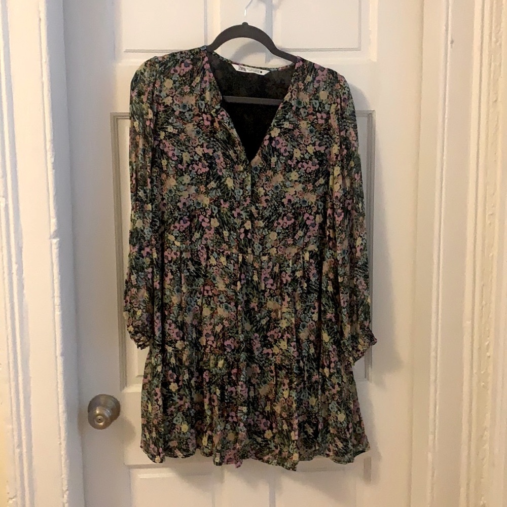 Zara floral dress